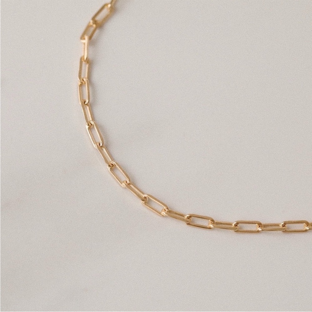 NEW • 18k Gold Filled Petite Soho Chain Paperclip 16” Necklace by 11thstreet